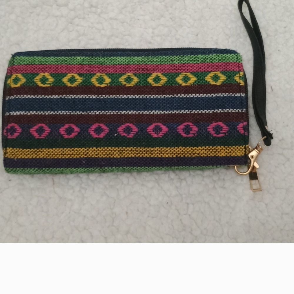 Colorful Striped Women's Clutch